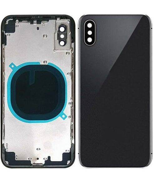 IPHONE XS BACK HOUSING WITHOUT PARTS BLACK (HIGH QUALITY)